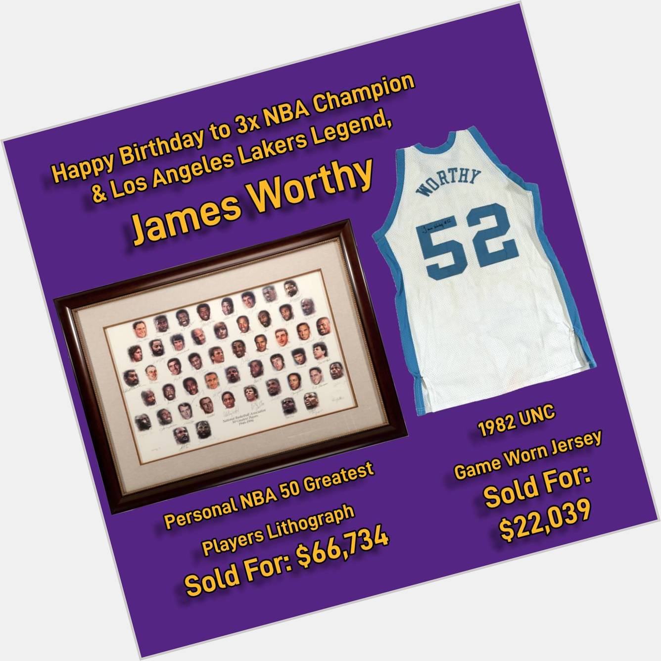 Happy 59th Birthday to James Worthy!   