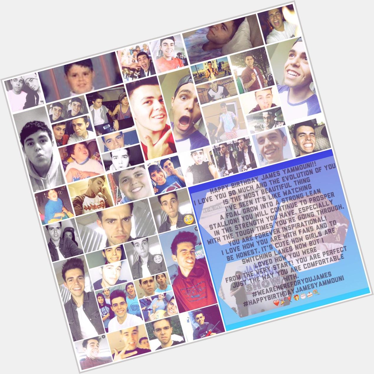 I\m backkk baby happy birthday, i hope you like my message to you and my edit ~ evolution of james  