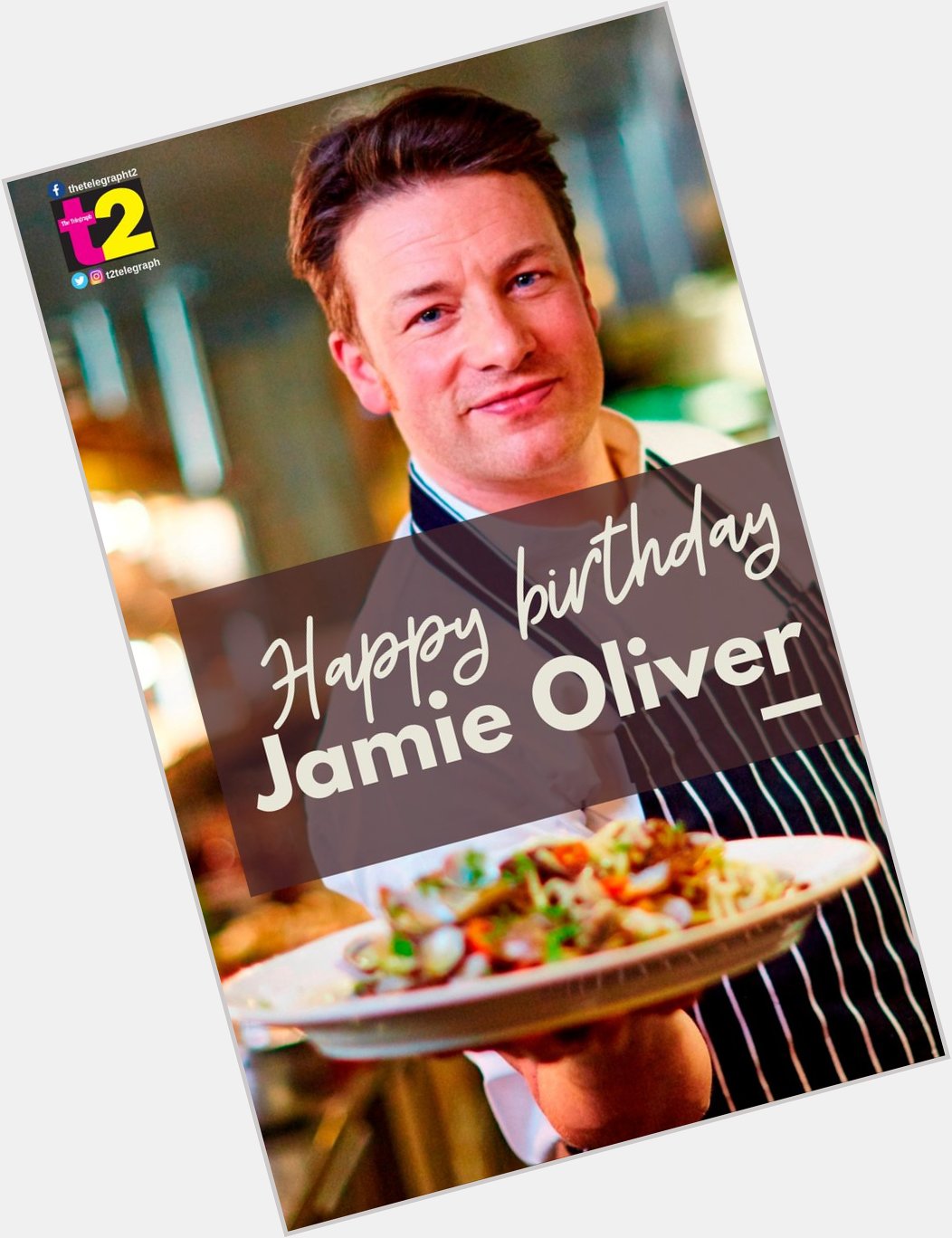 Happy birthday Jamie Oliver and thank you for teaching to cook from the heart. 