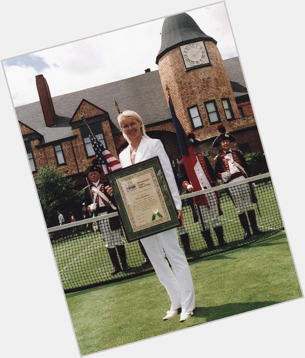 If you watched tennis in the  90\s  you would\ve seen this legend at every Grand Slam. 
Happy Birthday, Jana Novotna! 