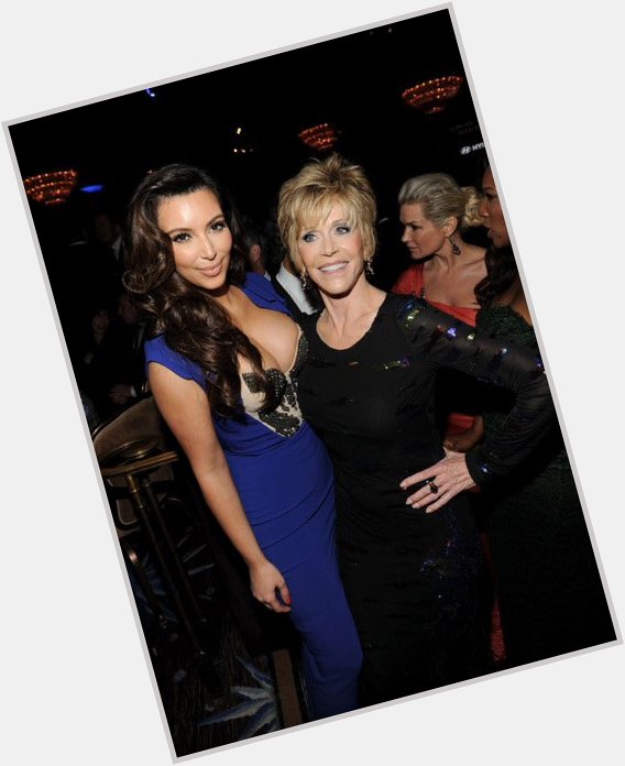 Happy birthday to the fabulous and legendary Jane Fonda! Here she is with Kim at the Clive Davis Grammy\s pre party 