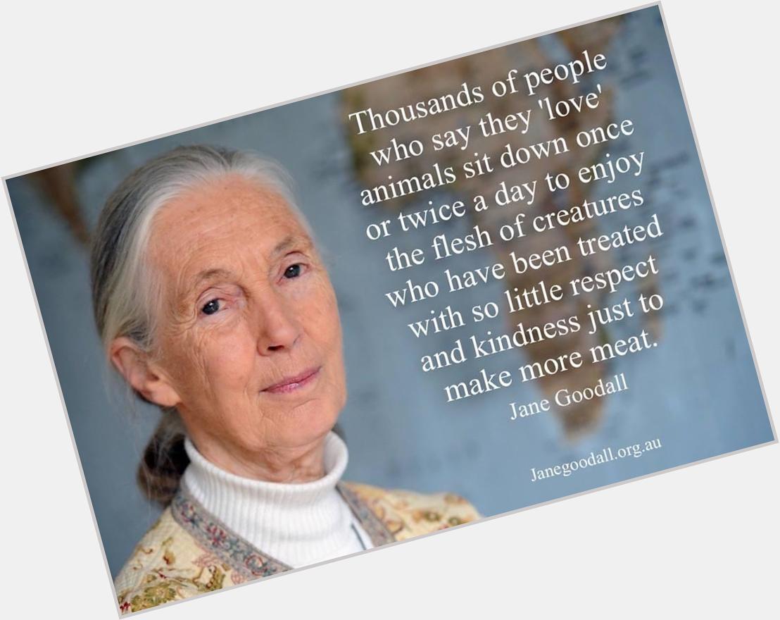 HAPPY 81st FABULOUS BIRTHDAY, to YOU, Dr Jane Goodall!!! What a GIFT YOU ARE to the World!!! 