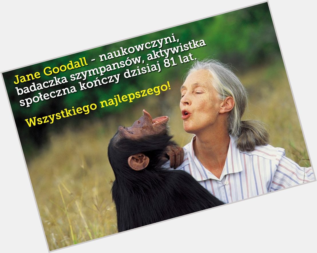 Happy Birthday Jane Goodall! 