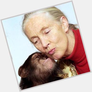 \"I like some animals more than some people, some people more than some animals.\" Happy Birthday Jane Goodall! 