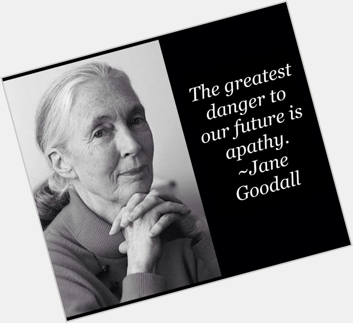 Happy Birthday to Jane Goodall!

A wonderful wise woman inspiring generations to care. 