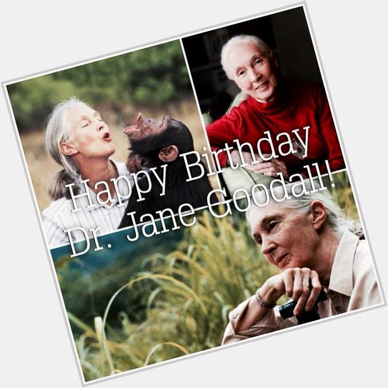 Join us in wishing a very happy birthday to the one and only Dr. Jane Goodall! Her years o 