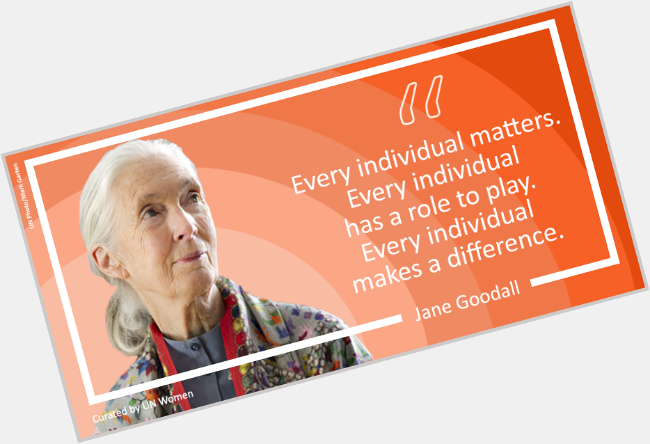 Happy 83rd birthday to Jane Goodall - conservationist, activist and researcher 