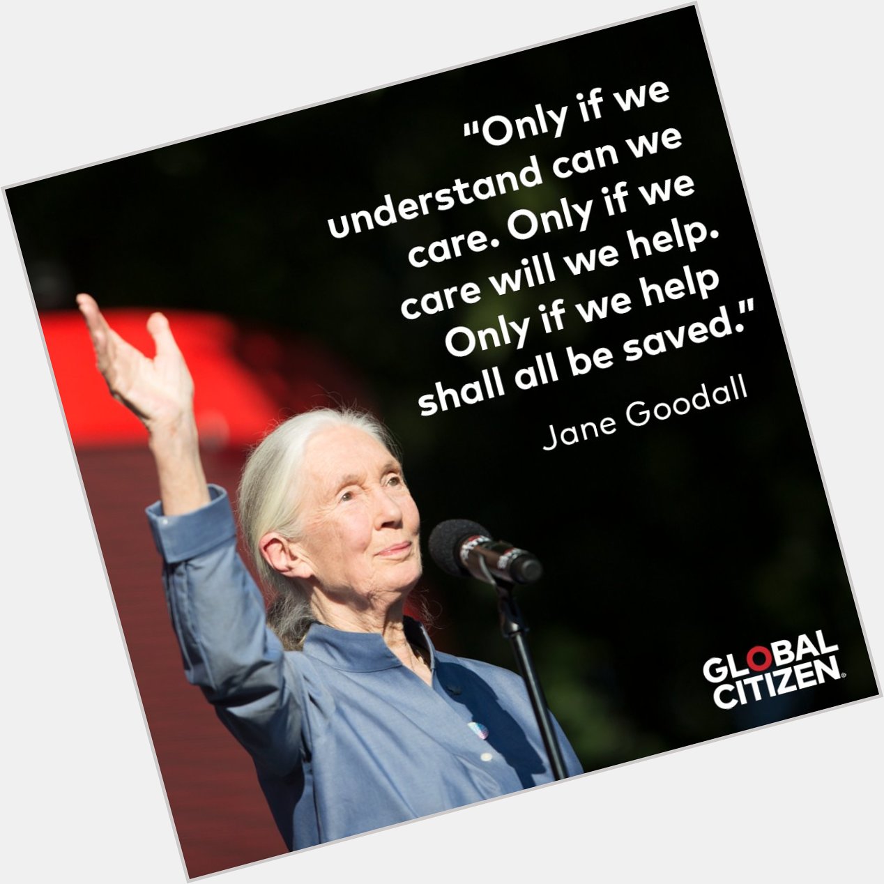 Happy birthday to the caring and inspirational Dr. Jane Goodall!    