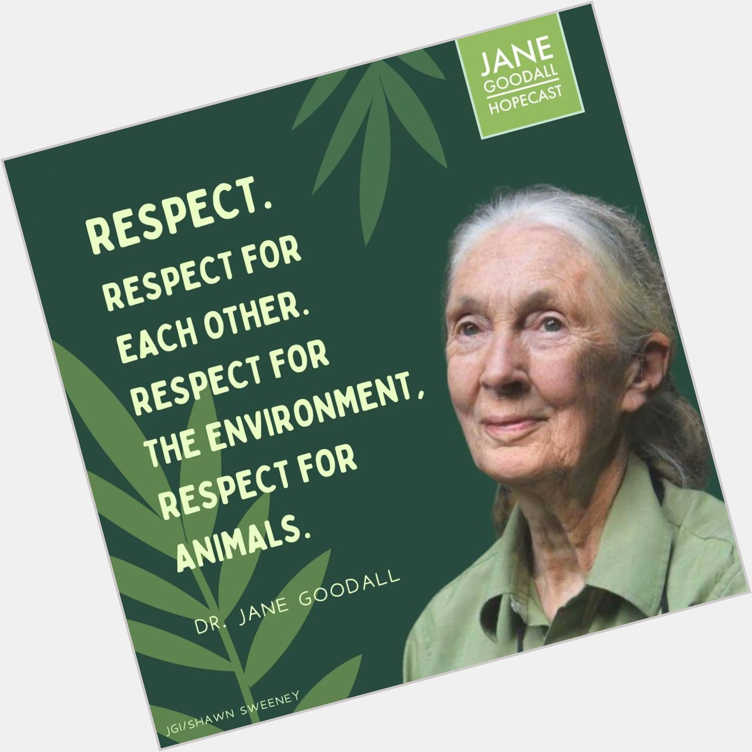 Happy Birthday, Dr. Jane Goodall! Thanks for all you do. 