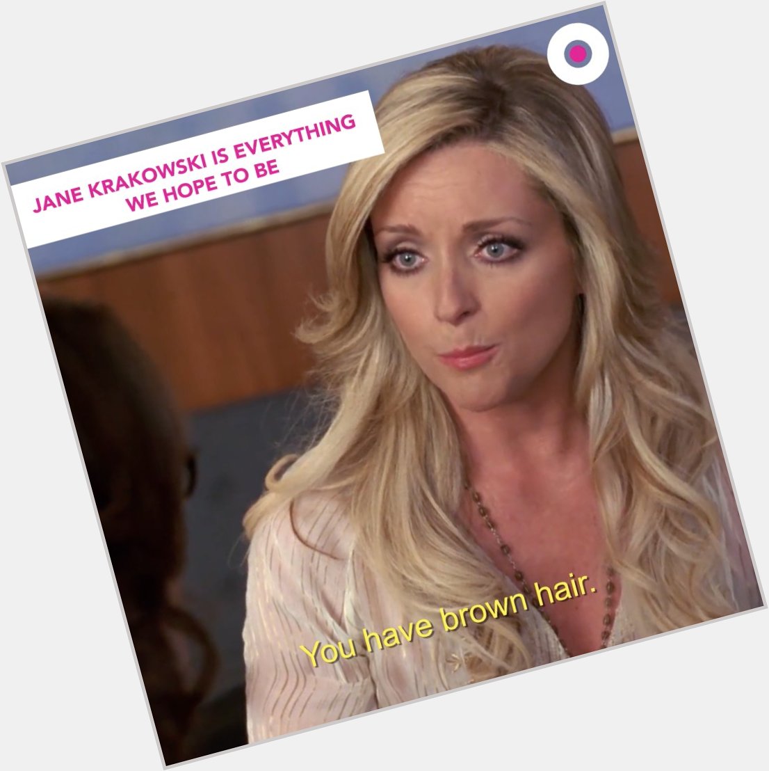 The woman can sing, act, dance and make us cry laugh. Happy birthday, Jane Krakowski! 