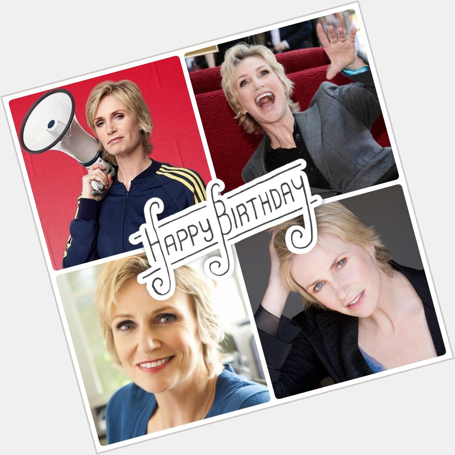Hey help us wish the amazingly talented and super funny, Jane Lynch, a very Happy Birthday today!! 