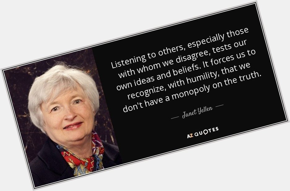 August 13:Happy 73rd birthday to Former Chair of the Federal Reserve,Janet Yellen(\"2014-2018\") 