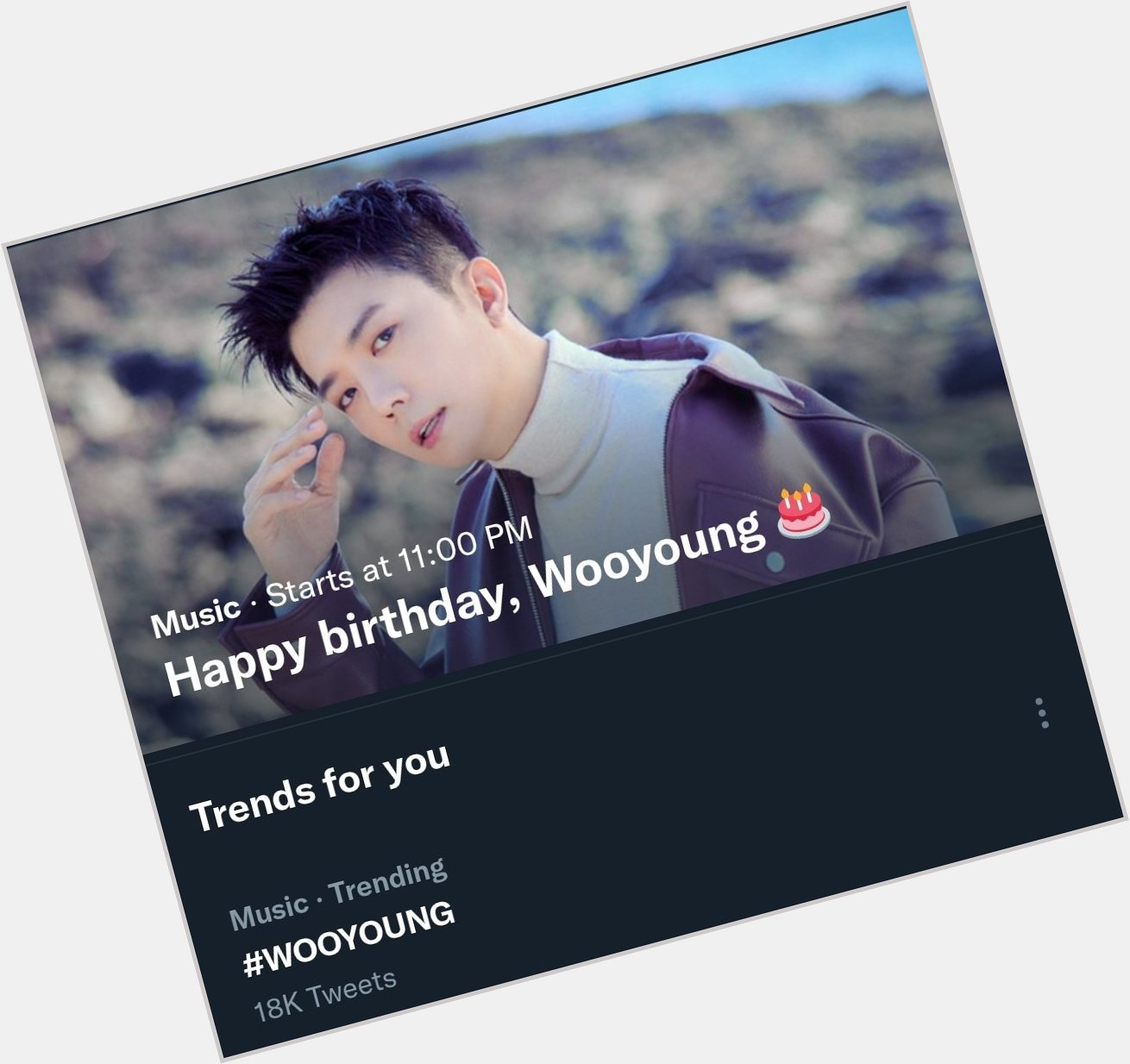 Once again happy birthday my vitamin\s  Jang Wooyoung!!!!      !!!  