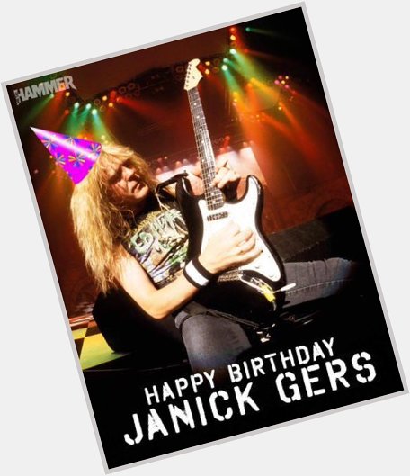 Happy birthday to the legend MR. Janick Gers! UP THE IRONS   