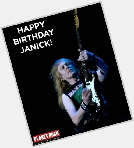 Happy birthday to guitar maestro, Janick Gers!
 
