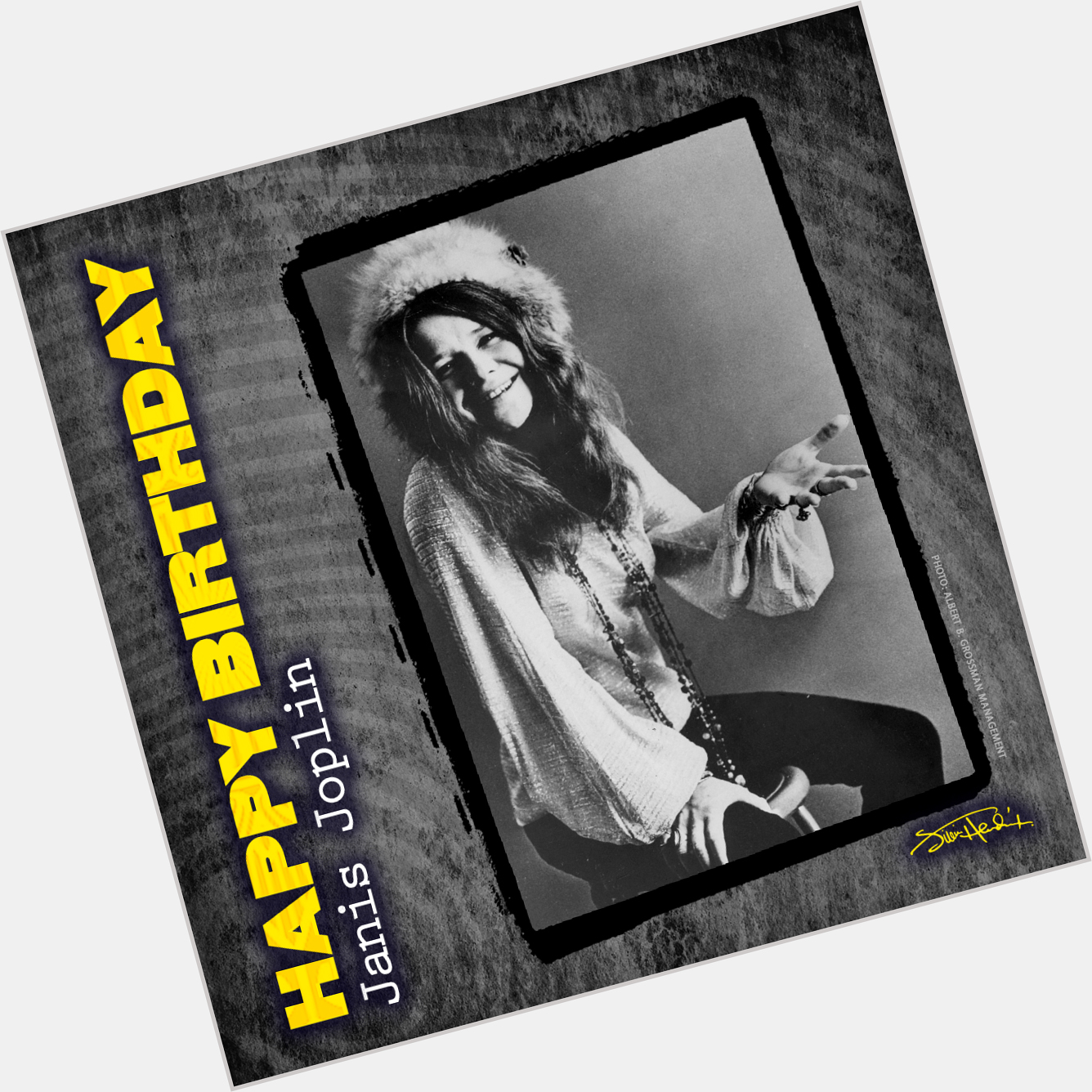Happy Birthday to Janis Joplin
January 19, 1942 - October 4, 1970   
