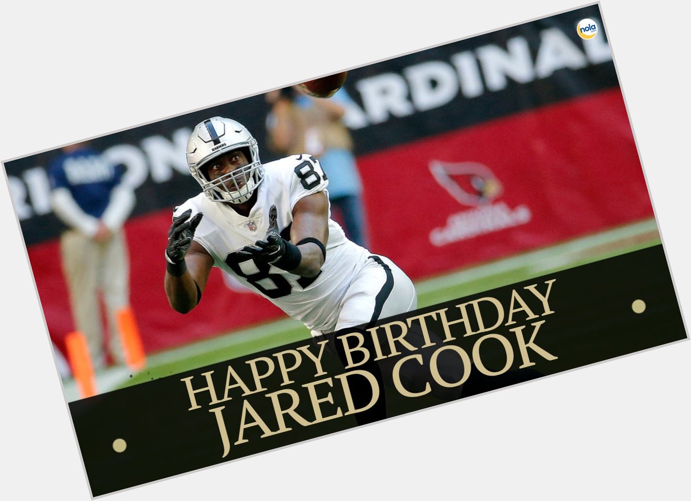 Happy birthday, Jared Cook!   