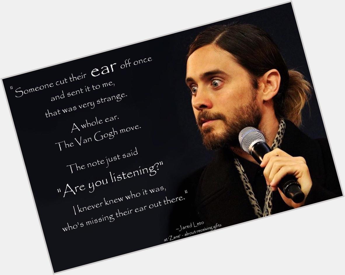  Happy Birthday Jared Leto :)
Hope he\ll get better presents this year! :) 