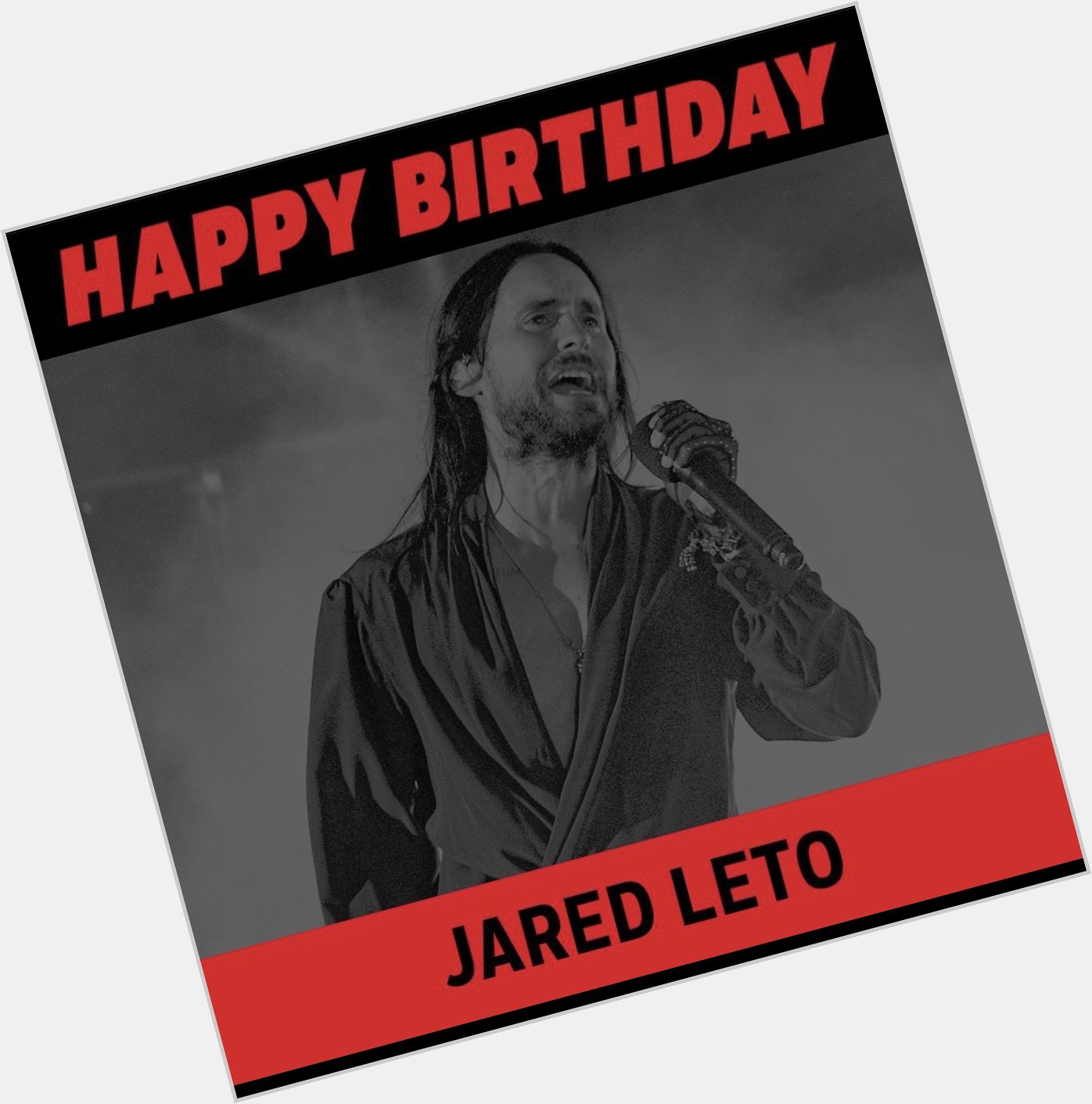 Happy Birthday Jared Leto .. Makes sense he was born some days after Jesus  