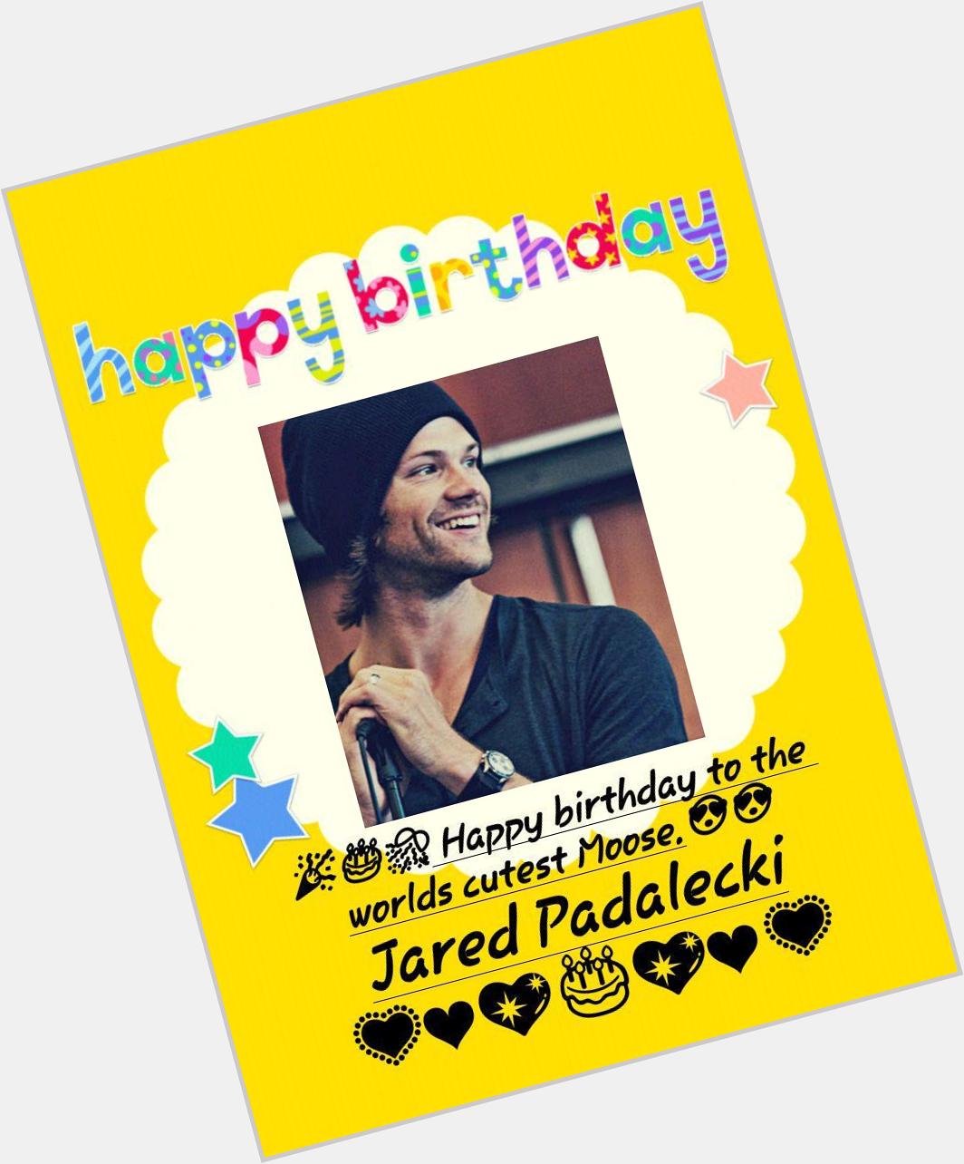 Happy birthday to Jared Padalecki A.k.a. Sam Winchester from Supernatural   according to IST      