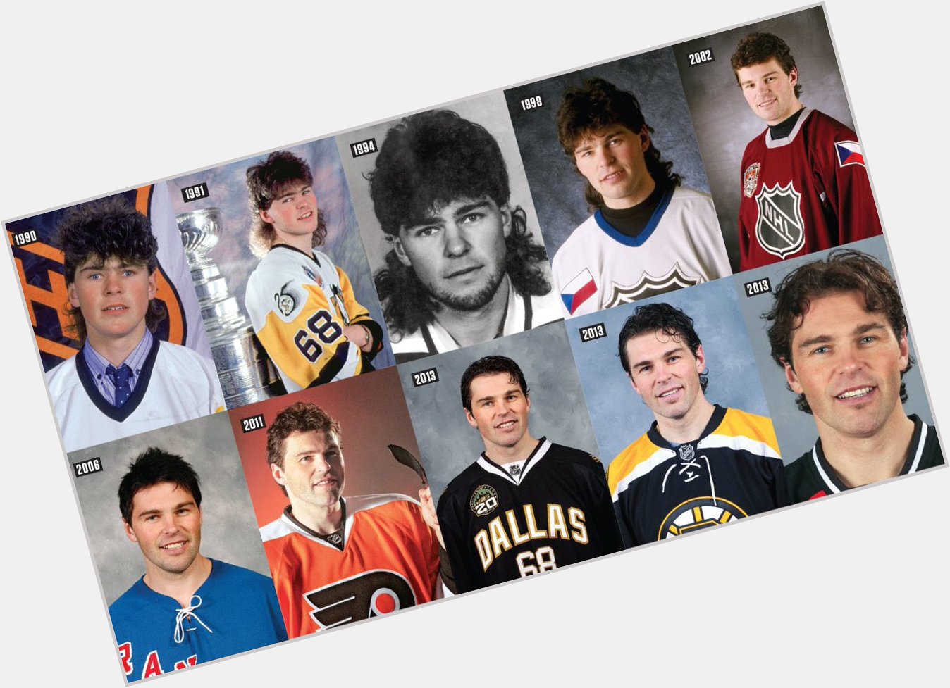 Happy 50th birthday to Jaromir Jagr! Still playing the sport he loves and still a beast. 