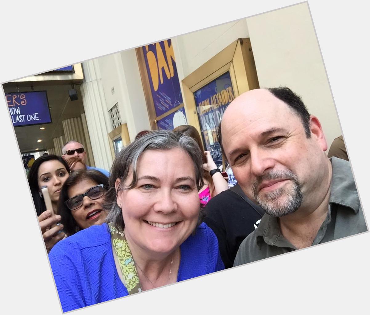 Happy birthday to Jason Alexander! So happy I got a pic with him after Fish in the Dark! 