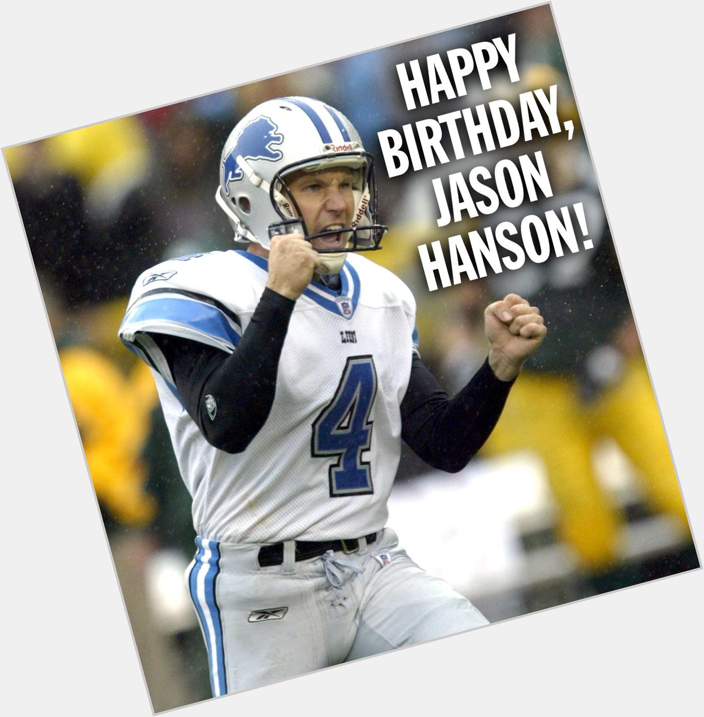 Happy birthday to former kicker Jason Hanson! 