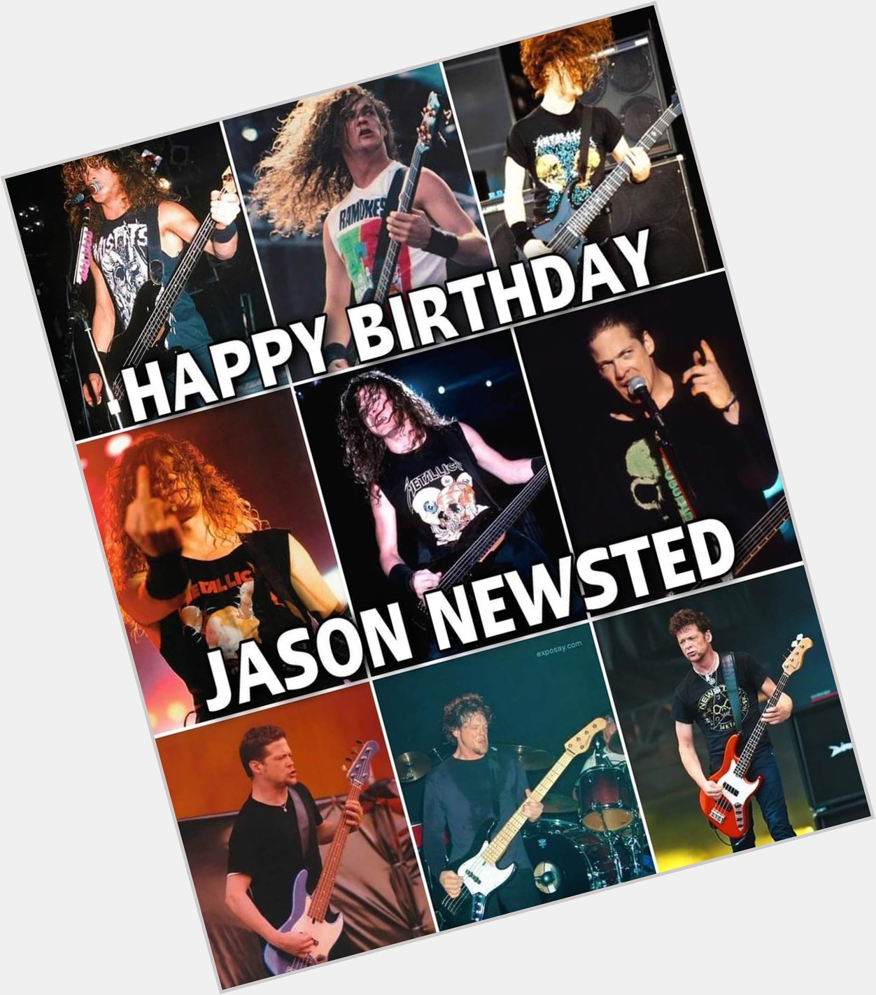 Happy birthday 
Jason Newsted
Vocals and bass
Former member of Metallica 
Born March 4th 1963 