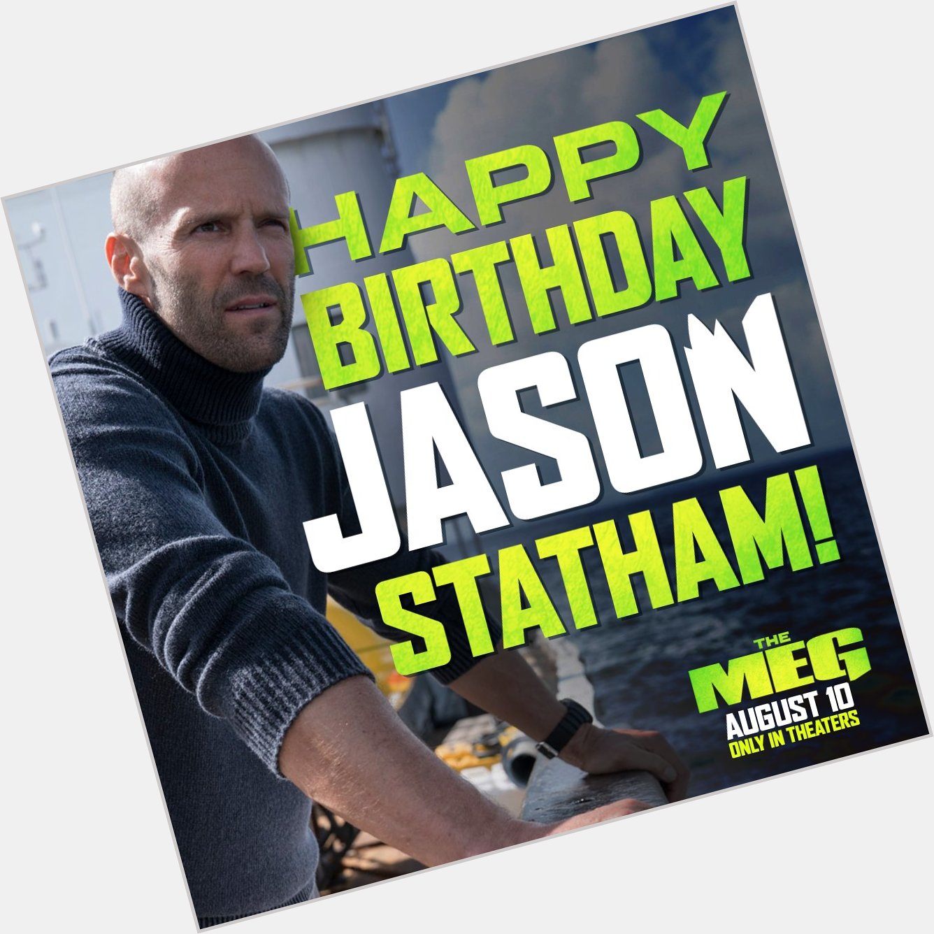 Only one man is tough enough to take on Happy Birthday Jason Statham! 