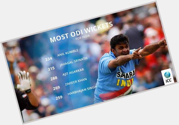 Happy Birthday to Indias leading pace bowler of the 1990s, Javagal Srinath!

Where does he...  