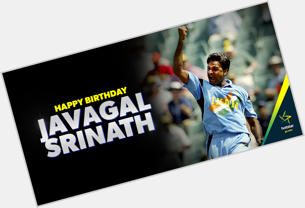 From toppling over oppositions to match refereeing! Wishing the \Mysore Express\ Javagal Srinath a Happy Birthday. 