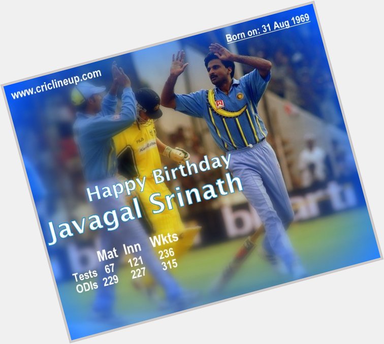 Happy Birthday Javagal Srinath 