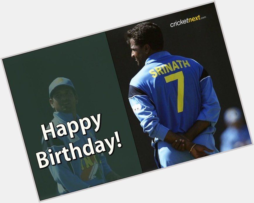 Happy Birthday, Javagal Srinath! He still has the most wickets in ODIs for an Indian pacer- 315! 