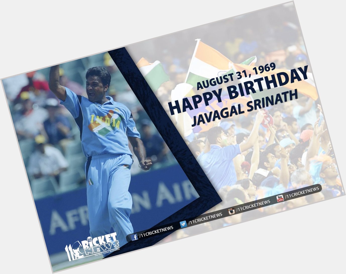 Happy Birthday \" Javagal Srinath\". He turns 49 today 