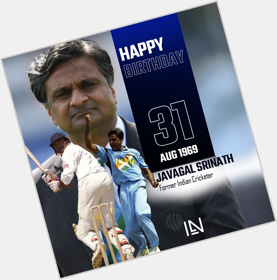 Happy birthday to India s joint highest wicket-taker in 
Cricket World Cup history, Javagal Srinath 