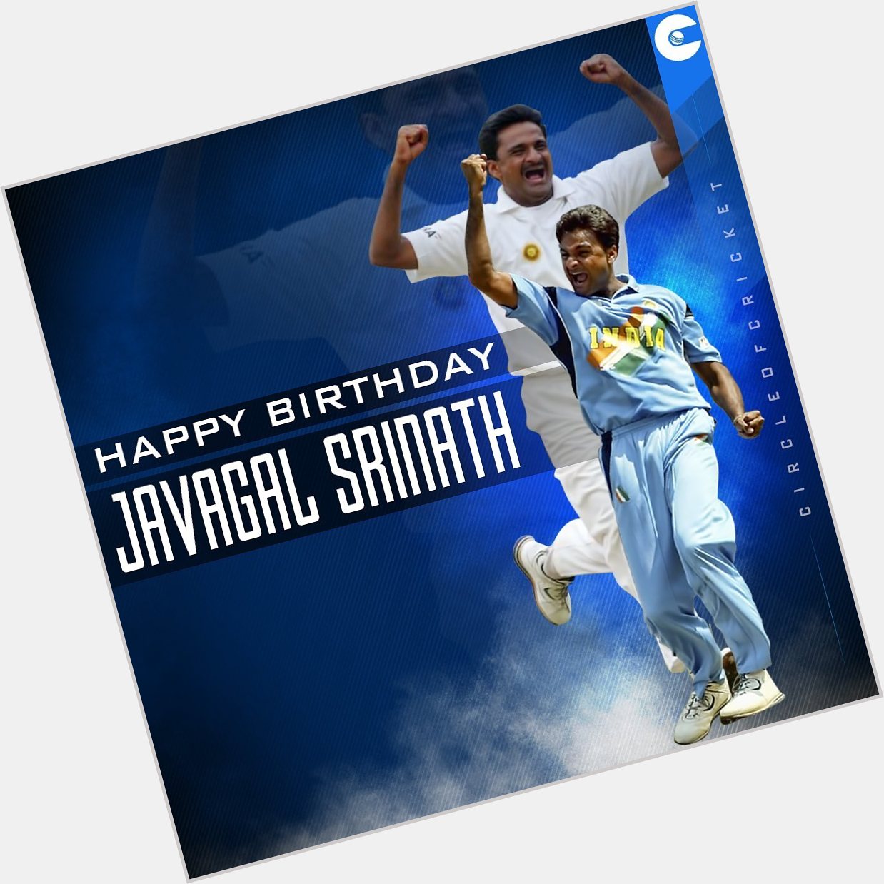 The spearhead of India\s pace attack in the 1990\s 
Happy Birthday, Javagal Srinath  