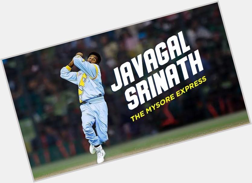 An amazing bowler for india.
Happy birthday Javagal Srinath sir. 