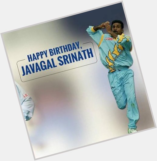 Happy Birthday to one of the finest bowlers India has ever produced.
Javagal Srinath  