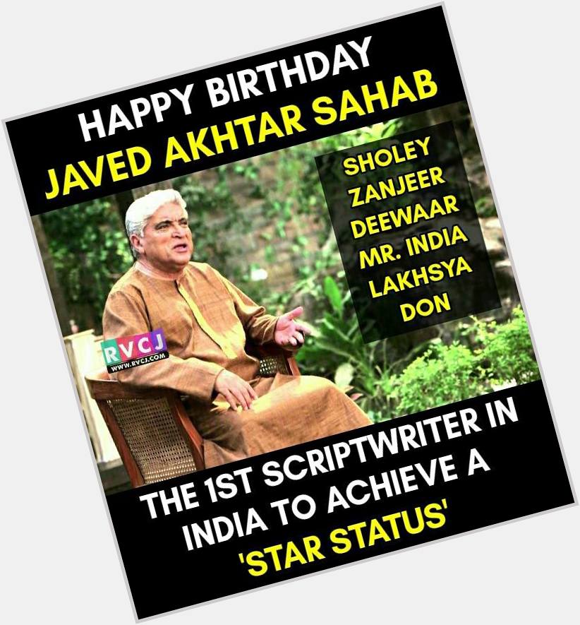 Happy Birthday Javed Akhtar Sahab 