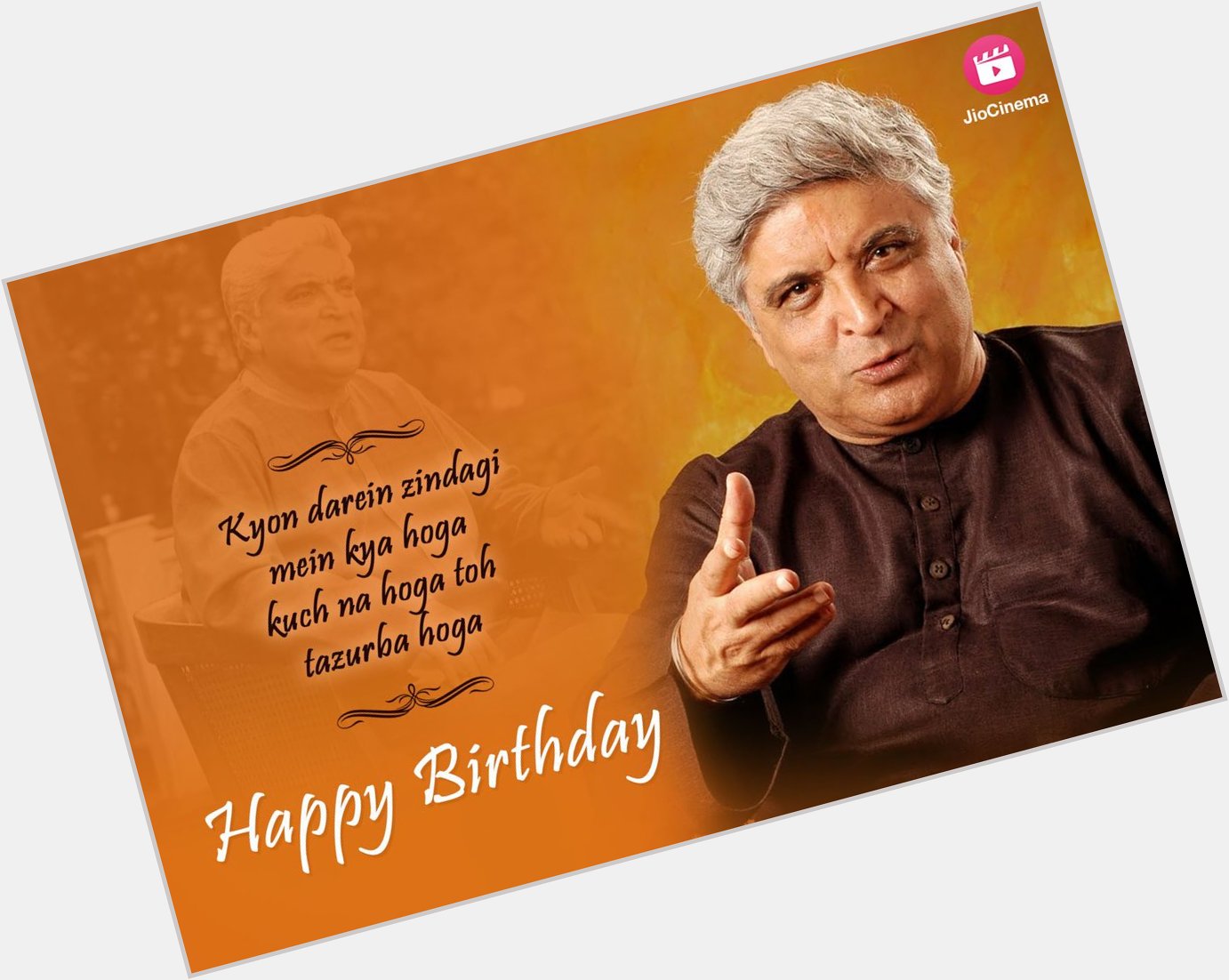 Join us in wishing a very Happy Birthday to the Legend Shri Javed Akhtar Ji. 