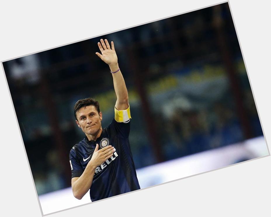 Happy 42nd birthday to Javier Zanetti. He won 16 major honours at Inter Milan in 19 seasons at the club. 