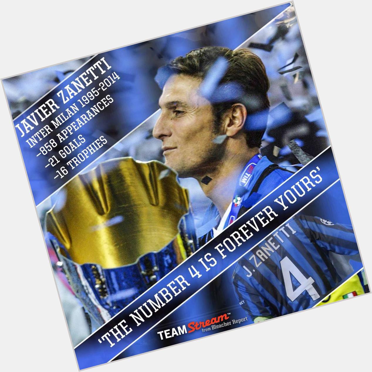 Happy 42nd birthday to an legend, Javier Zanetti! 