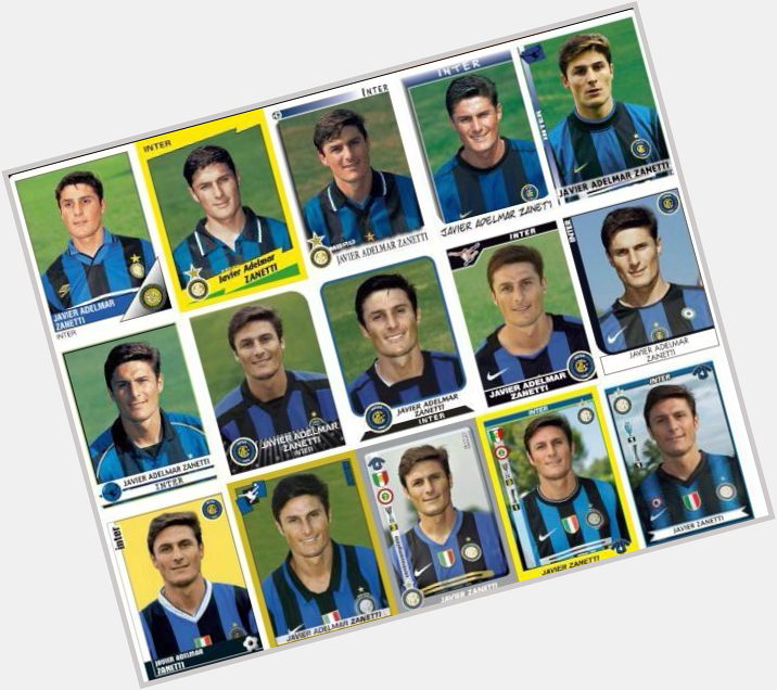 Happy 42nd birthday to Javier Zanetti. As well as being a great footballer, the man had brilliant hair from day one! 
