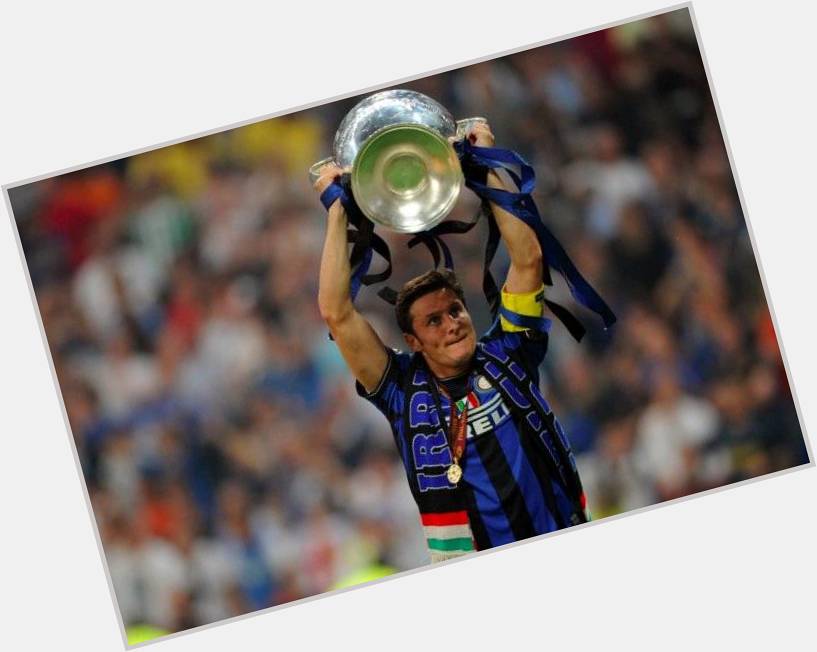 Happy 44th Birthday Javier Zanetti  Seasons: 19 Games: 858  Goals: 21 Trophies: 16

Legend     