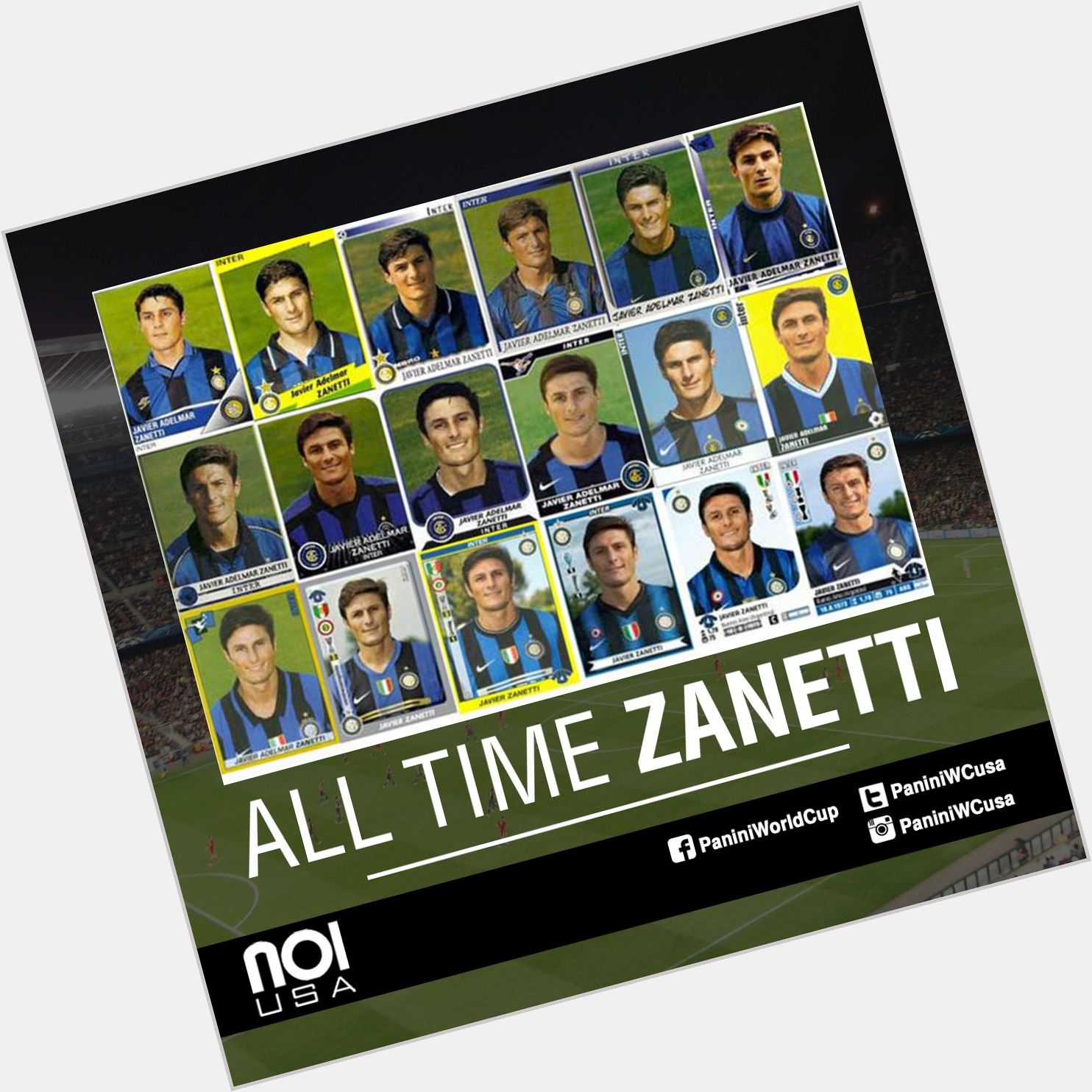 One leyend, one team!!! Happy birthday, Javier Zanetti!!!! 