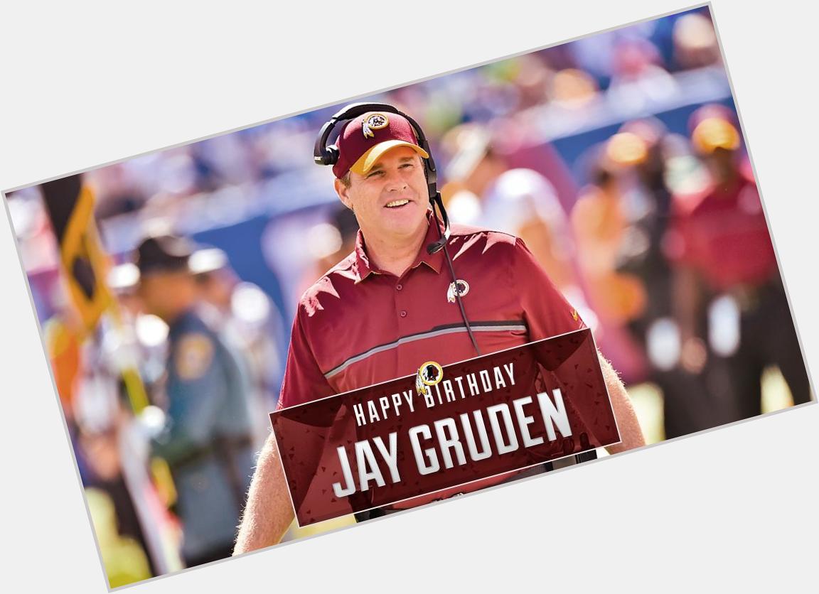 To wish a happy birthday to head coach Jay Gruden! 