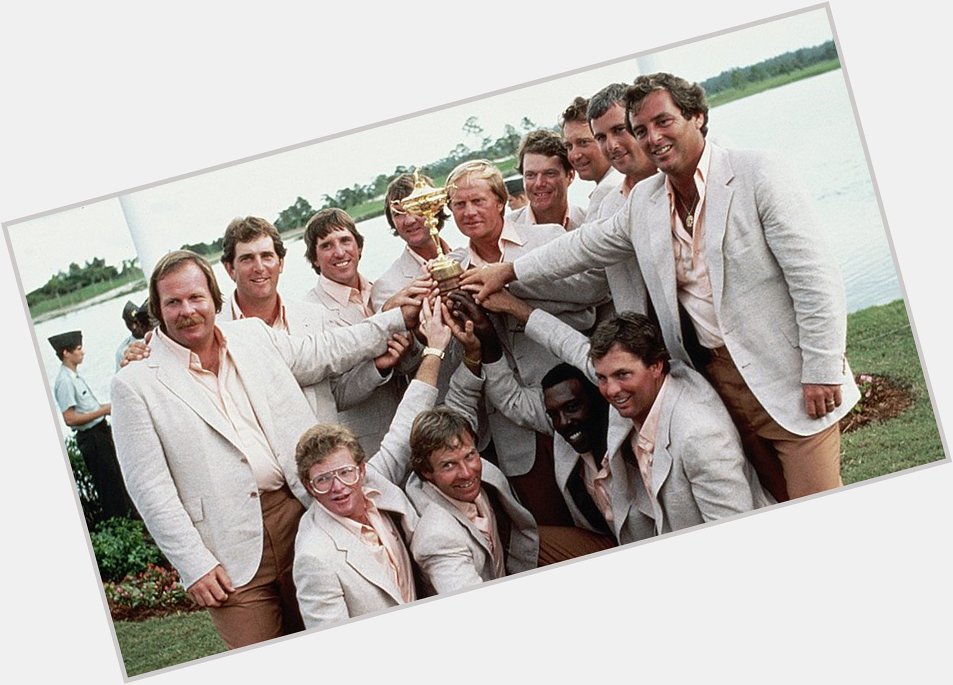 Happy Birthday to Jay Haas. Can you find him in this photo of the winning U.S. Team at the 1983 Ryder Cup? 