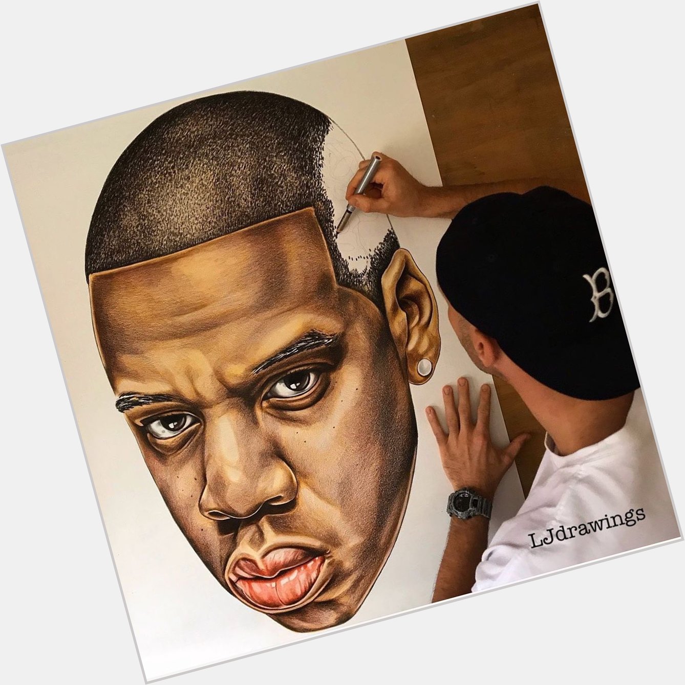 Happy 50th Birthday goes out to Jay Z! Comment your favorite song of his below!   via:(IG laurensdrawings) 