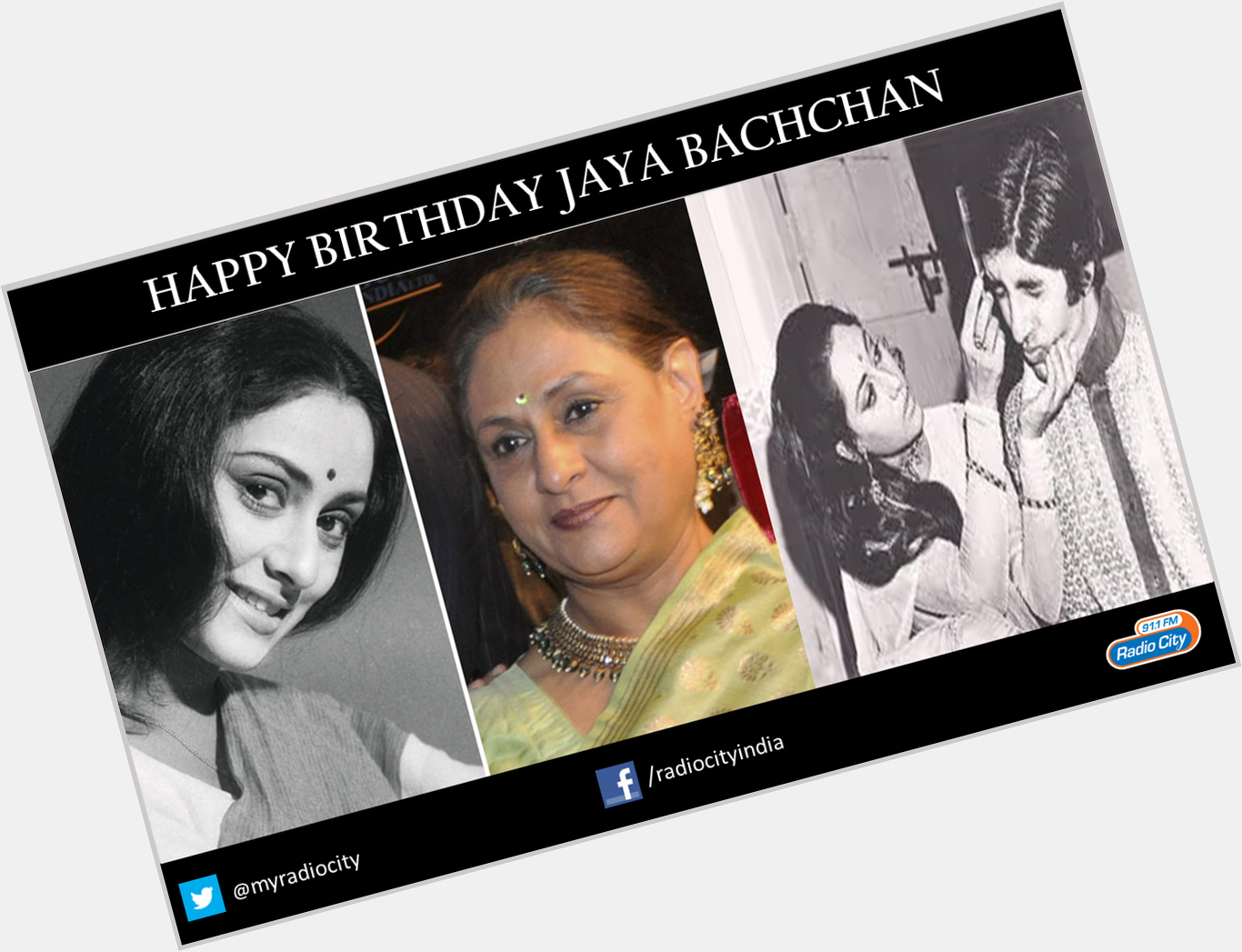 Best Wishes to one of the most graceful actors of -Happy Birthday Jaya Bachchan 