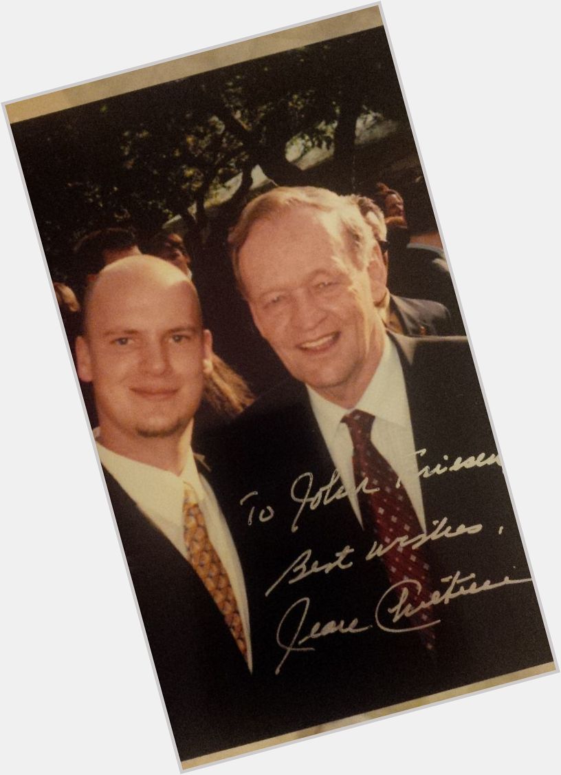 Wishing a Happy Birthday to one of my favourite PM ever, Rt. Hon. Jean Chretien.  
